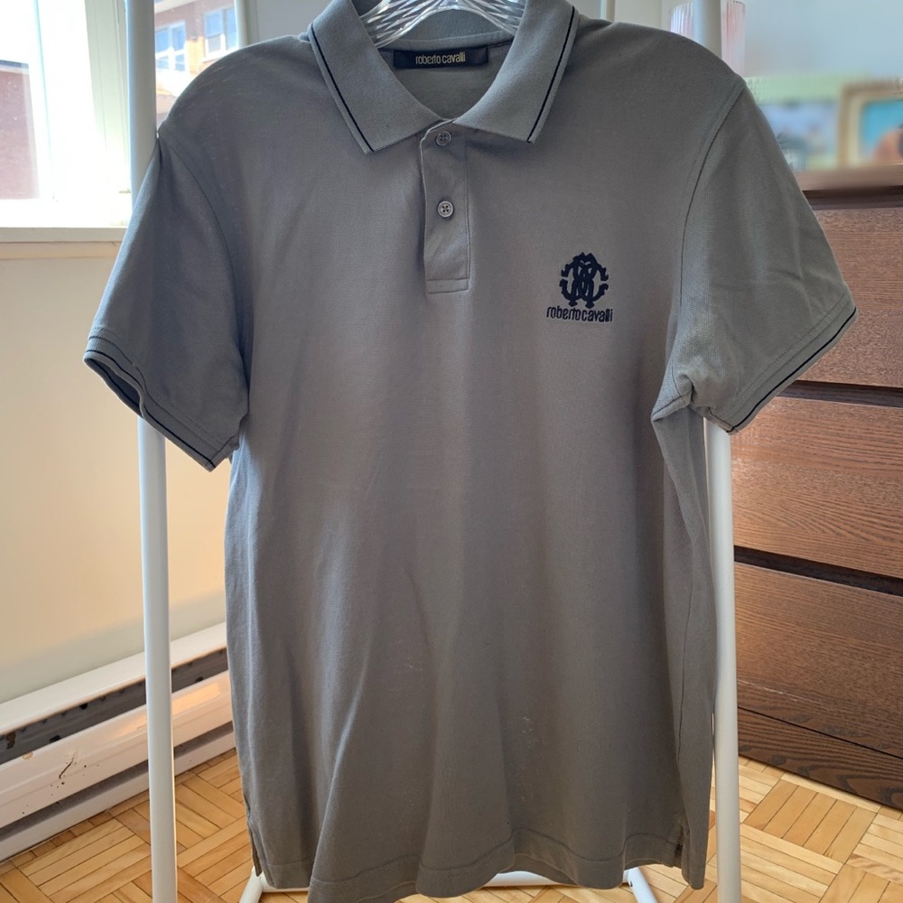 AUTHENTIC Roberto Cavalli Men's Polo Cotton T-Shirt Size M
